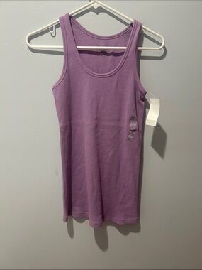 Old Navy Purple Ribbed Scoop Neck Tank